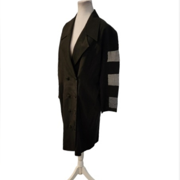 Joseph Ribkoff Double Breast Jacket/Blazer & See Through Panels on Sleeve/Back - Picture 3 of 9